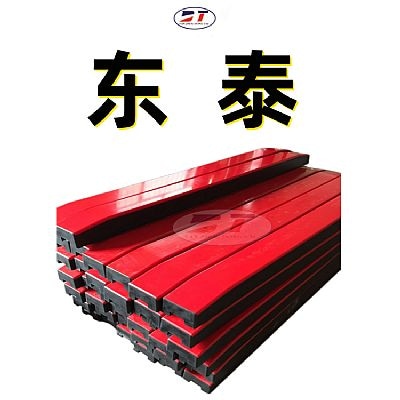 煤礦用皮帶輸送機進料口減震緩沖床 耐沖擊鋼制卡槽緩沖條聚乙烯緩沖條